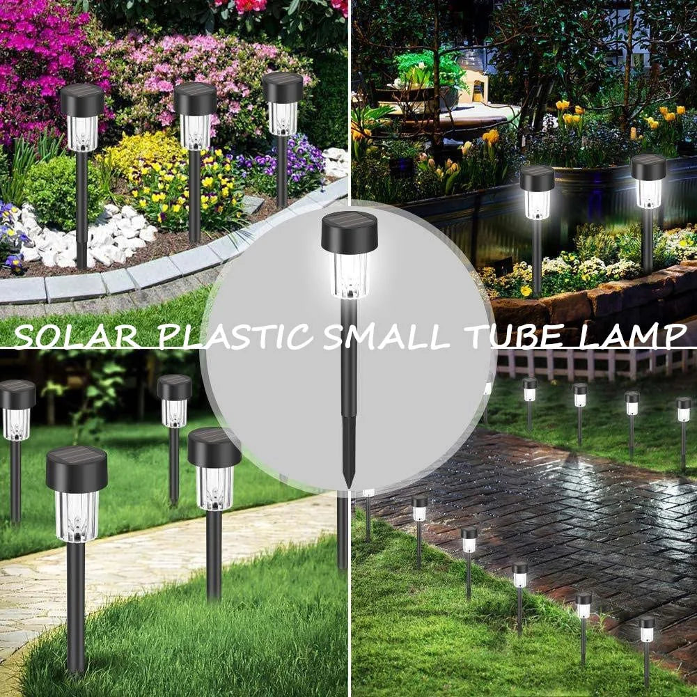 12 Pack solar powered small tube Light and light is suitable for courtyard garden lawndecoration landscape 20mah