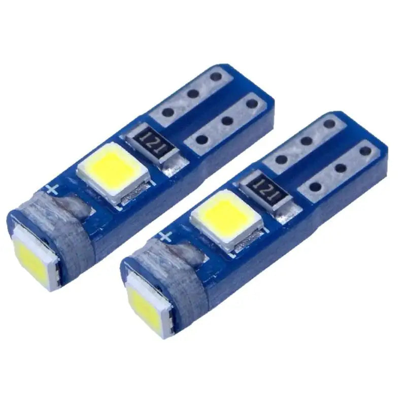 10Pcs T5 3030 3SMD LED Bulb Car Interior Light High Bright Dashboard Warming Indicator Wedge Auto Instrument Lamps