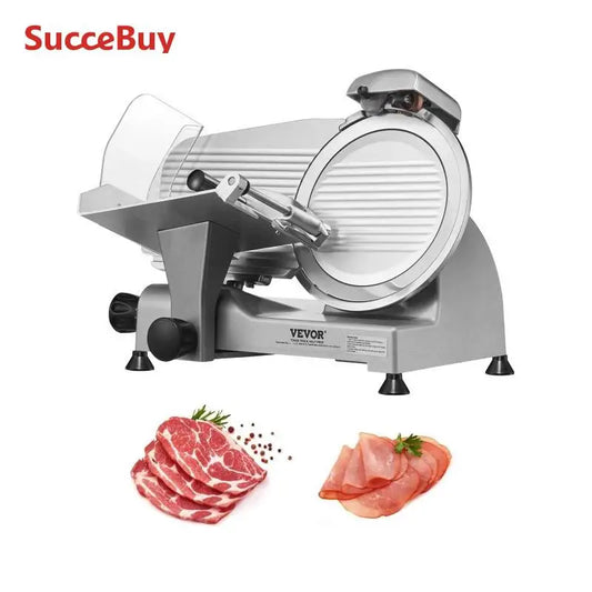 VEVOR 340W Meat Slicer Electric Deli Food Slicer with SUS420 Stainless Steel&Built-in Sharpening Stone for Commercial and Home
