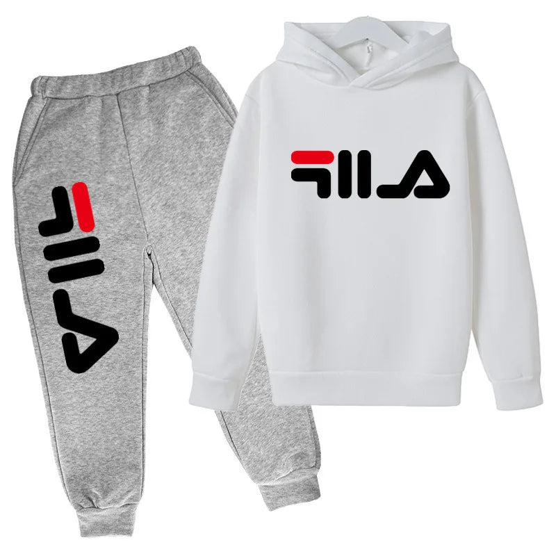 2025 Spring and Autumn Children's Boys and Girls Casual Sports Top + Pants 2-piece Girl Suit 3-14 Years Old Outdoor Jogging Suit