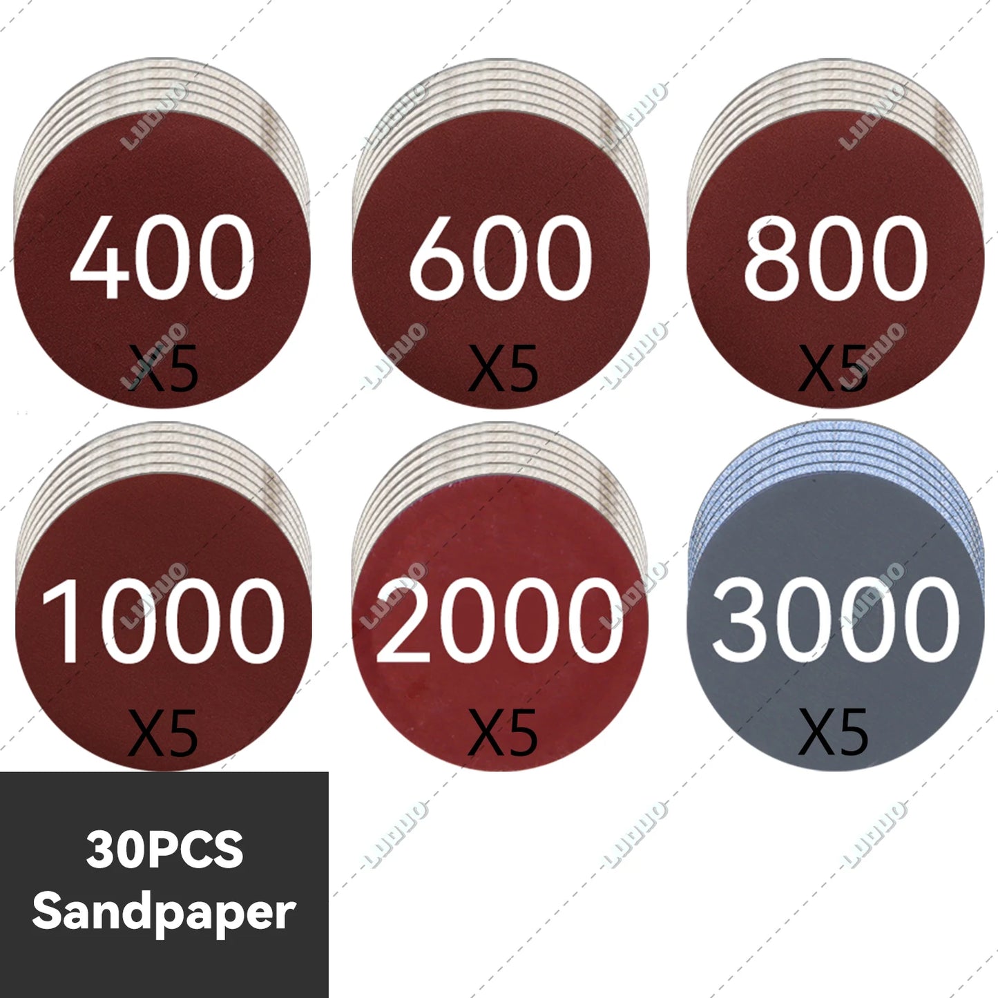 3/4/5/6 inch Car Detailing Polishing Buffing Sponge Wool Pad Headlight Restoration Sandpaper For Sanding Waxing Cleaning Washing