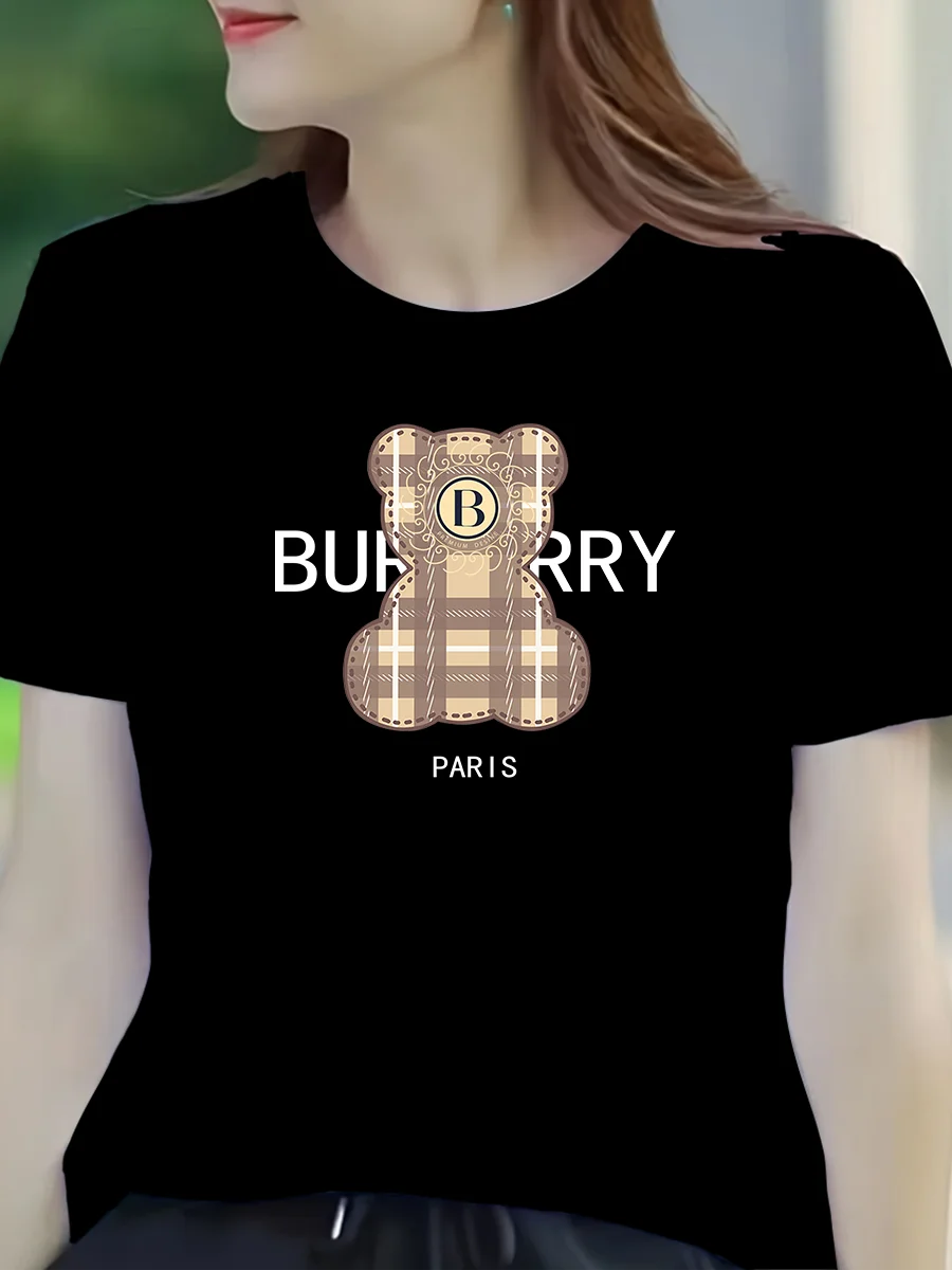 Summer women's casual T-shirt - Harajuku women's 21st-century designer style luxurious women's T-shirt - fashionable T-shirt