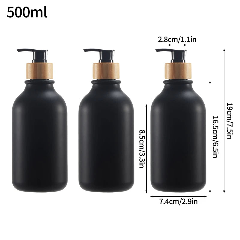 300/500ml Soap Dispenser for Bathroom Large Capacity Shower Shampoo Bottle Refillable Gel Bottle Lotion Liquid Storage Container