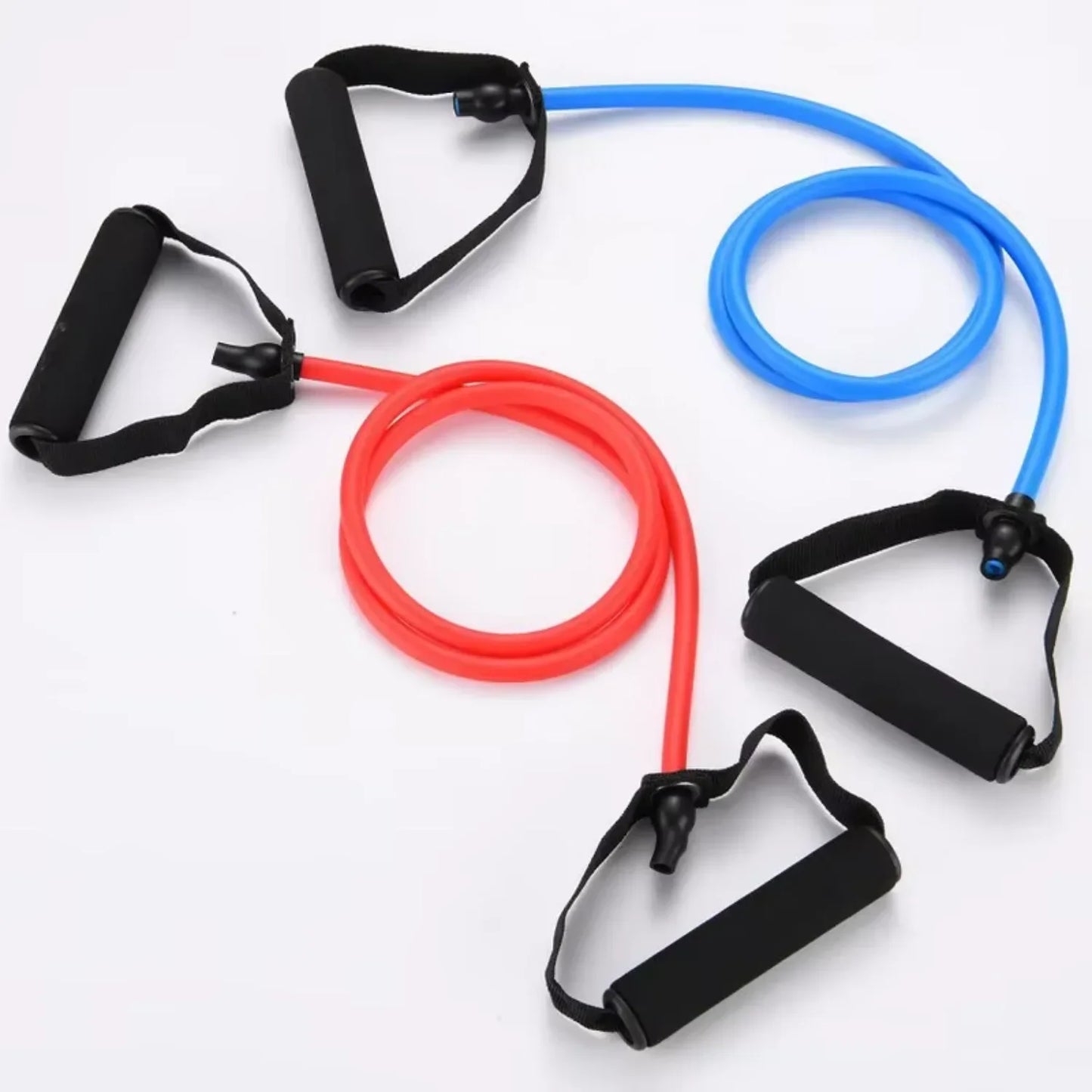 Resistance Band with Handles Yoga Drawstring Elastic Fitness Workout Tube Band   Workout Strength Training
