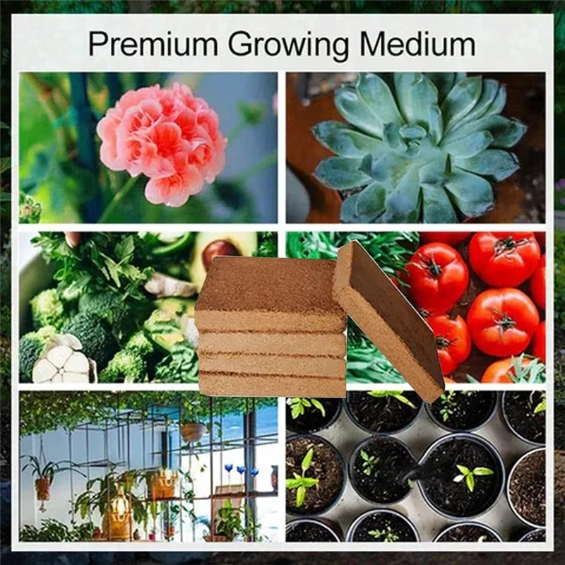 A15F-Organic Coconut Fiber For Plants, Organic Coconut Bricks, Natural Organic Compressed Coconut