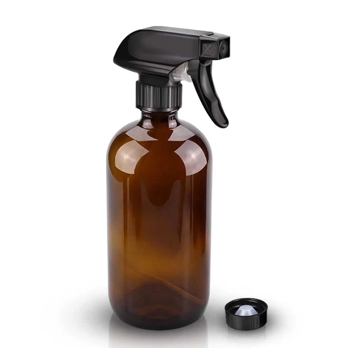 250/500ml Refillable Empty Brown Glass Spray Bottles Container with Triggers Caps for Cleaning Solutions Essential Oils Lotions