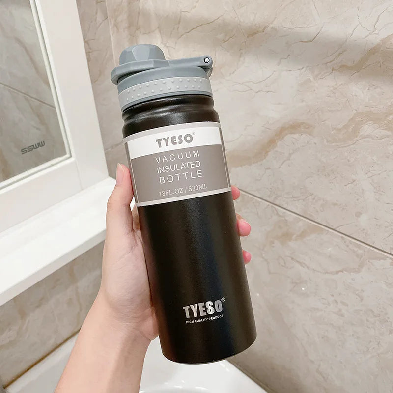 TYESO 530/750ML Thermos Bottle Stainless Steel Vacuum Flask Travel Cup Insulated Water Bottle Sport Thermal Mug Hot & Cold Mug