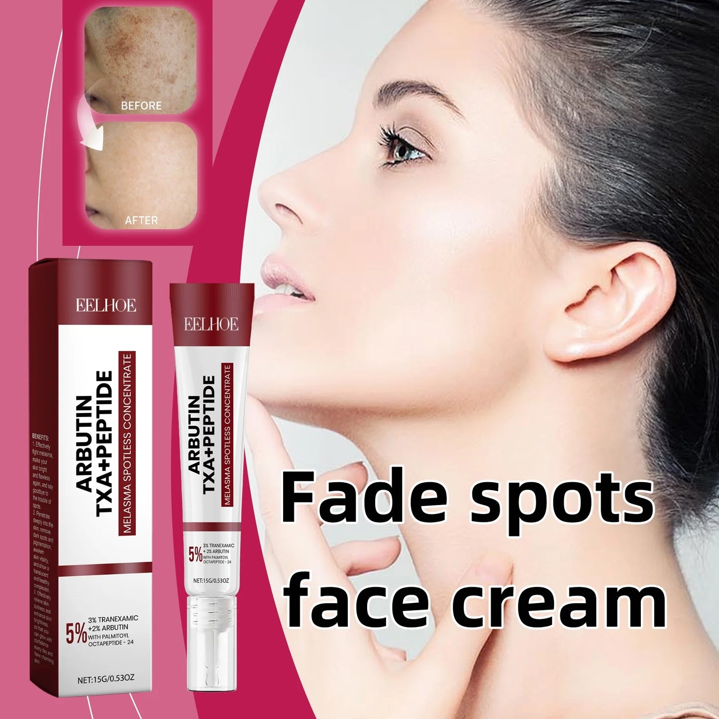 Spot Lightening Face Cream Niacinamide Whitening Cream Dimming Pigmentation Brightening Moisturize&Firm Skin Facial Care Product