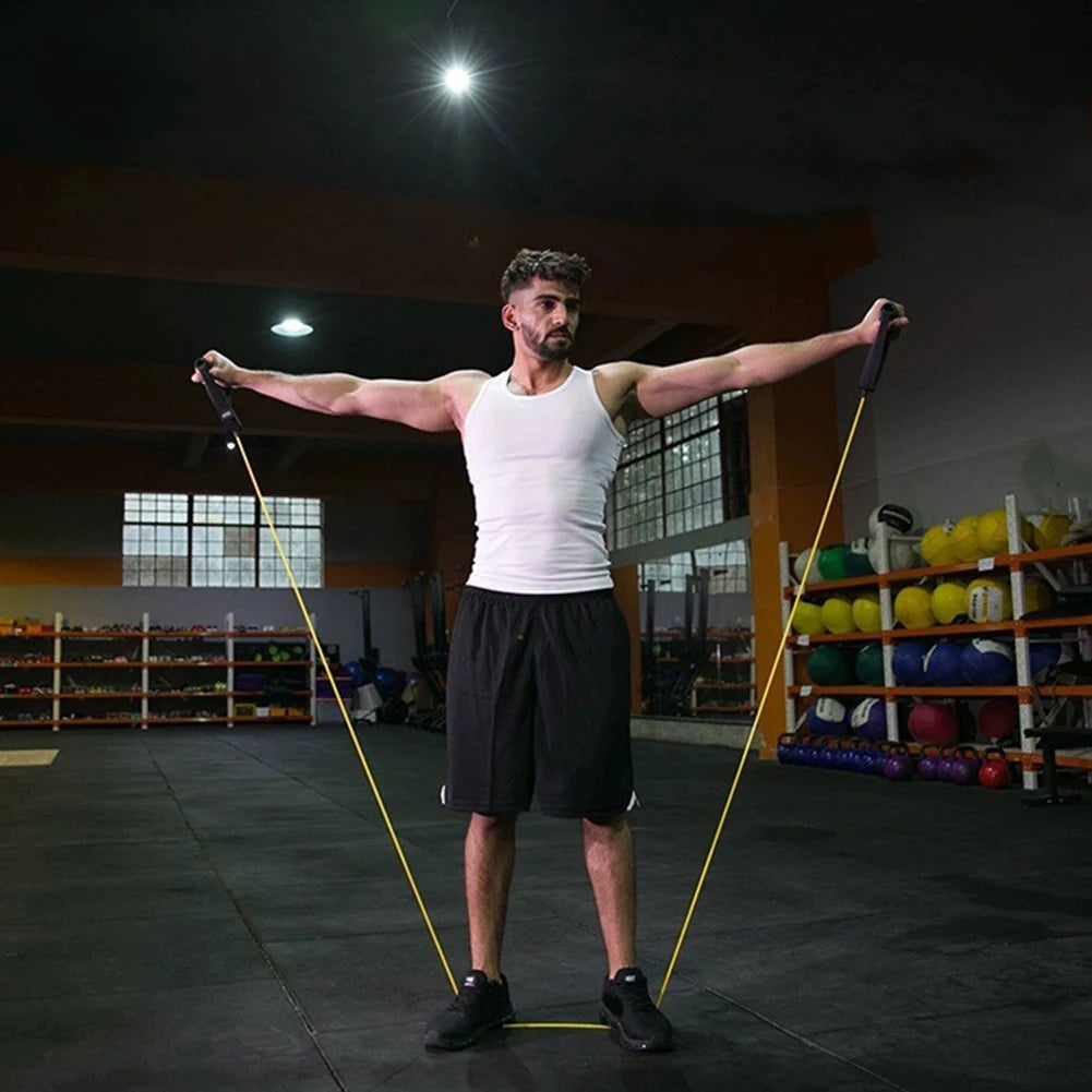 Resistance Bands with Handles Elastic Exercise Cord Workout Bands Fitness Bands for Muscle Training/Shape Body/Physical Therapy