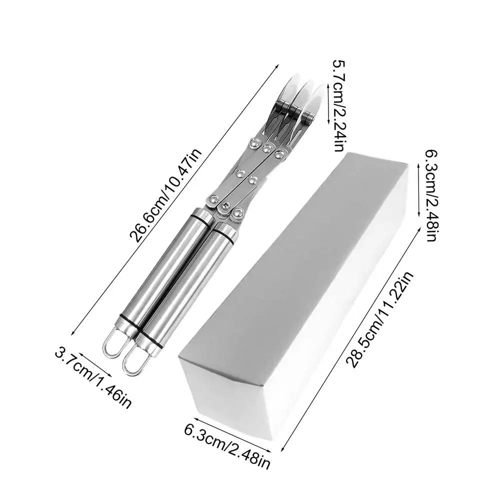 3/5 Wheel Cutter Dough Divider Knife Flexible Roller Blade Pizza Pastry Peeler Adjustable Stainless Steel Baking Pan Tool