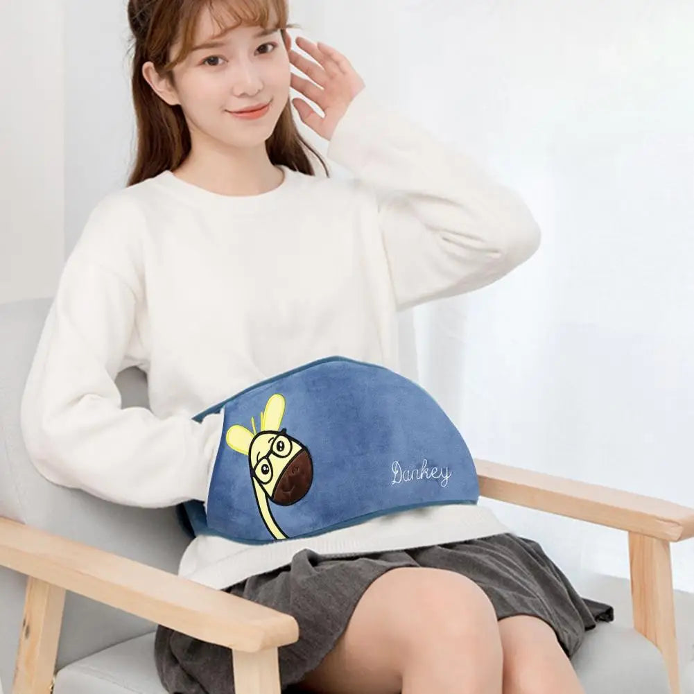 Warm Water Bottle Set Sealed Portable Keep Warm Thickened Plush Hot Water Bottle Belt Warm Water Bottle Belt for Office
