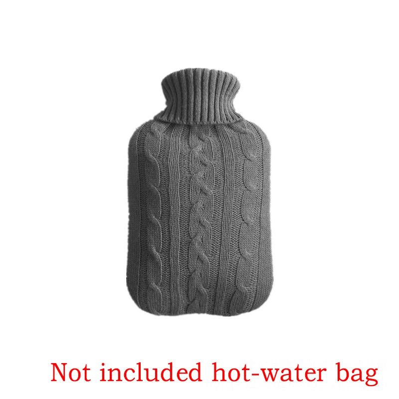 2000ml Explosion-proof Hot Water Bottle Belly Treasure Protective Warm Large Cover Winter Heat Preservation Soft Safe Removable