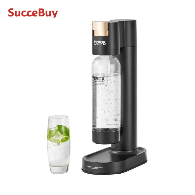 SucceBuy Sparkling Water Maker Soda Maker Machine for Home Carbonating Seltzer Water Starter Kit with BPA free 1L PET Bottle