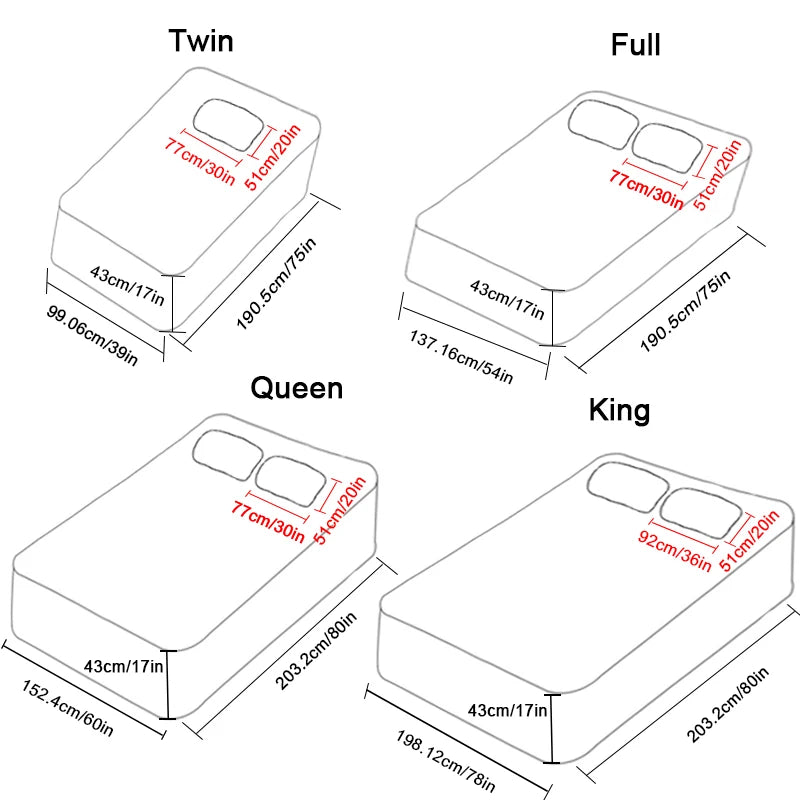 Home Luxury 3 Pieces Sets Bamboo Fiber Waterproof Twin Full Queen King Bed Sheets Bedding Mattress Topper Protector Set