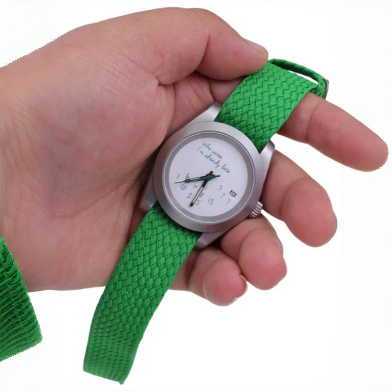 WILDFIRE New Who Cares Lt's Already Late Waterproof Leisure Nh35 Movement Sapphire Crystal Matte Silver Men's Mechanical Watches