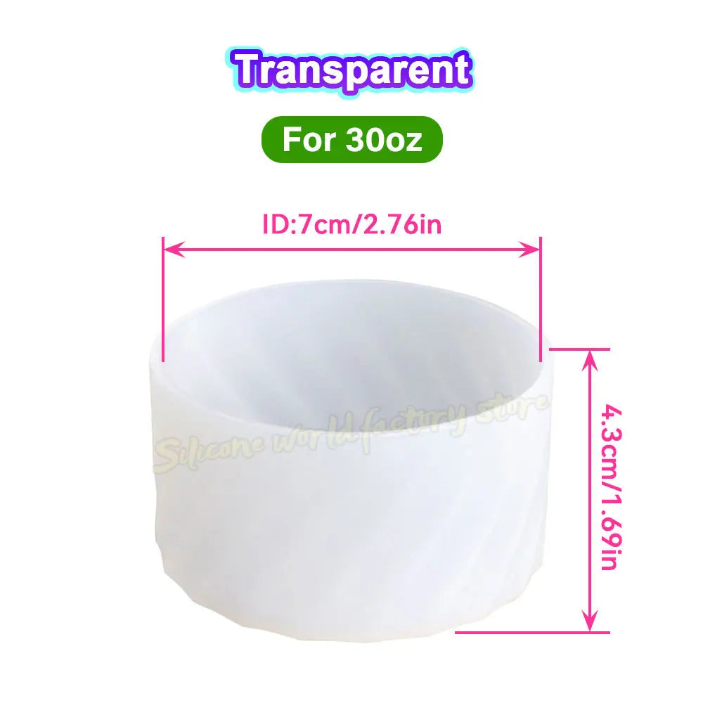 SW 40oz/30oz Silicone Cup Bottom Cover for Stanley Adventure Quencher Tumbler for IceFlow Flip Straw Water Bottle Sleeve 7.5/7CM