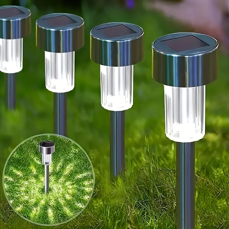 Solar LED Landscape Lawn Lights Garden Villa Outdoor Waterproof Decoration for Durable Lighting of Sidewalks Courtyards 10 PACK
