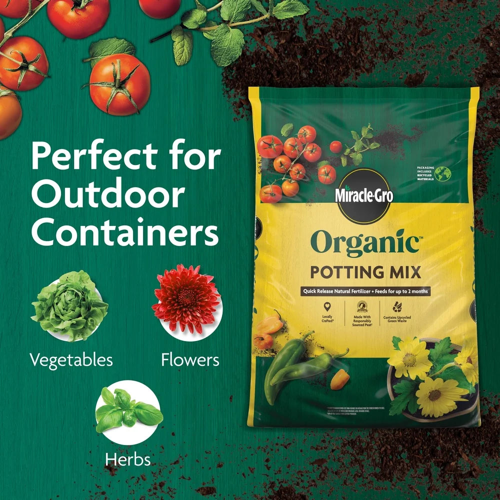 Organic Potting Soil Container Plants Nutrient Rich Compost Sphagnum Peat Moss Retains Water Suitable Herbs Vegetables Flowers 1