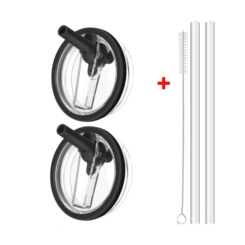 40oz Flip Straw Leak Proof Lid for Stanley H2.0 Quencher ProTour Tumbler Lid Replacement for Stanley Cup Accessories Straw Cover