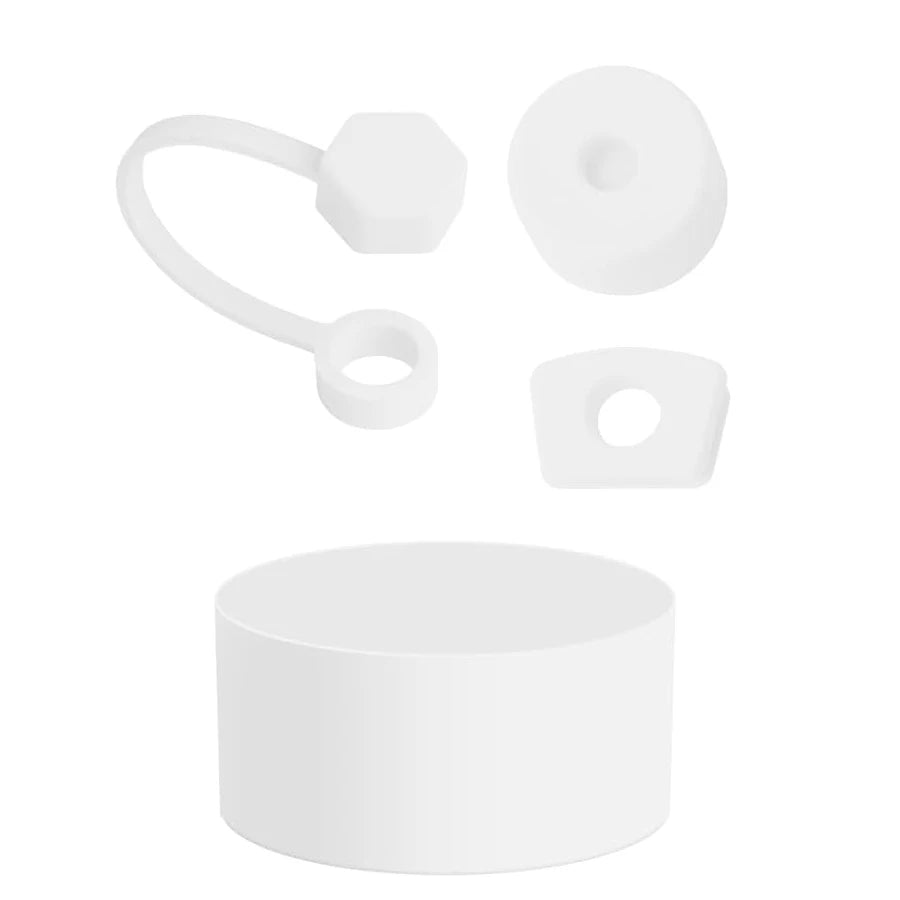 Tumbler Accessories Set for Stanley Cup 3Pcs Silicone Spill Proof Stopper 1Pcs Silicone Boot for 40oz & 30oz Tumbler 10 mm Straw