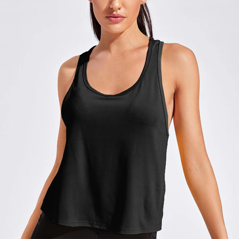 Yoga Vest Women Running Shirts Sleeveless Gym Tank Tops Women's Sportswear Quick Dry Breathable Workout Tank Top Fitness Clothes