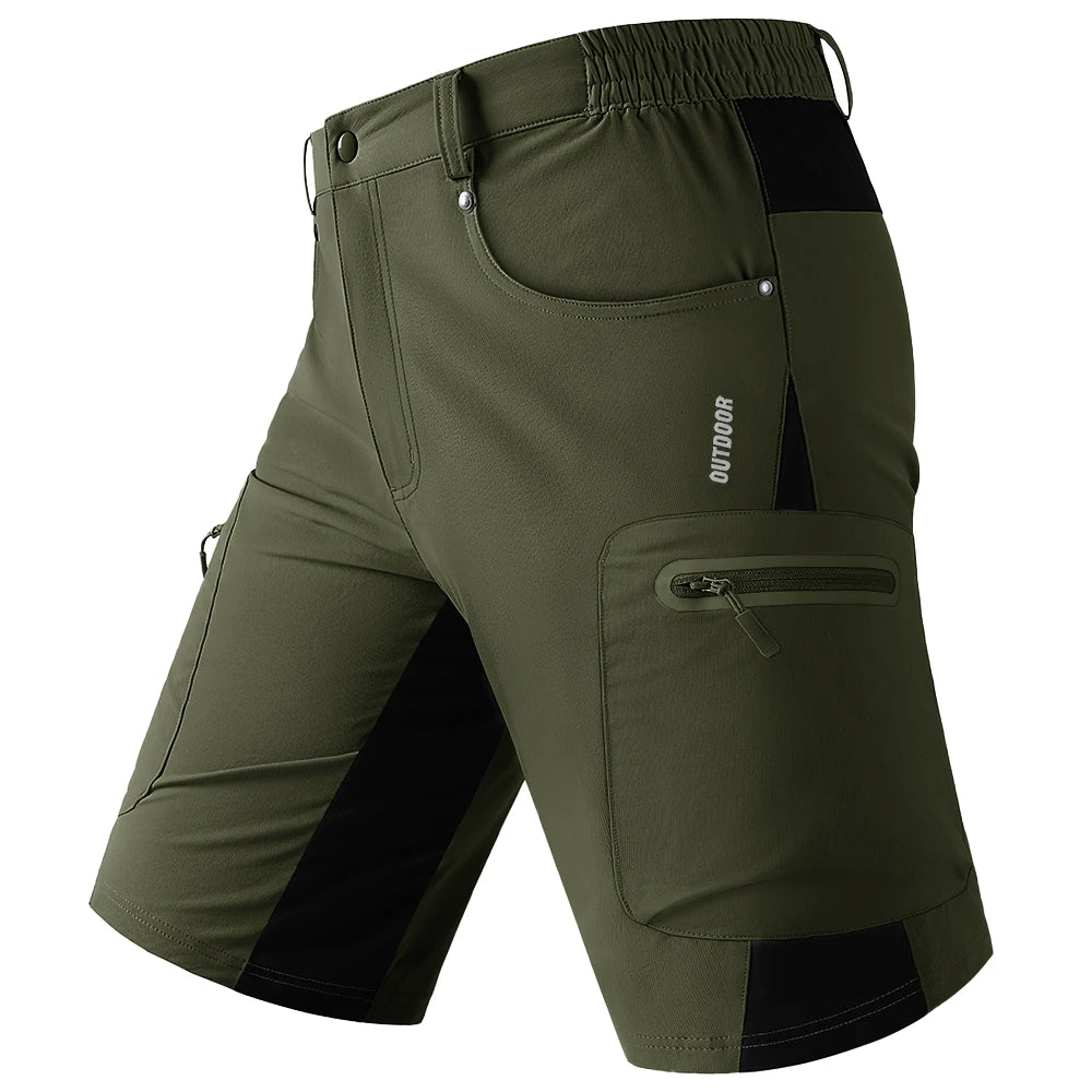 TACVASEN Quick Dry Cargo Shorts Mens Lightweight Work Cargo Shorts Multi Pockets Waterproof Outdoor Hiking Fishing Shorts Male