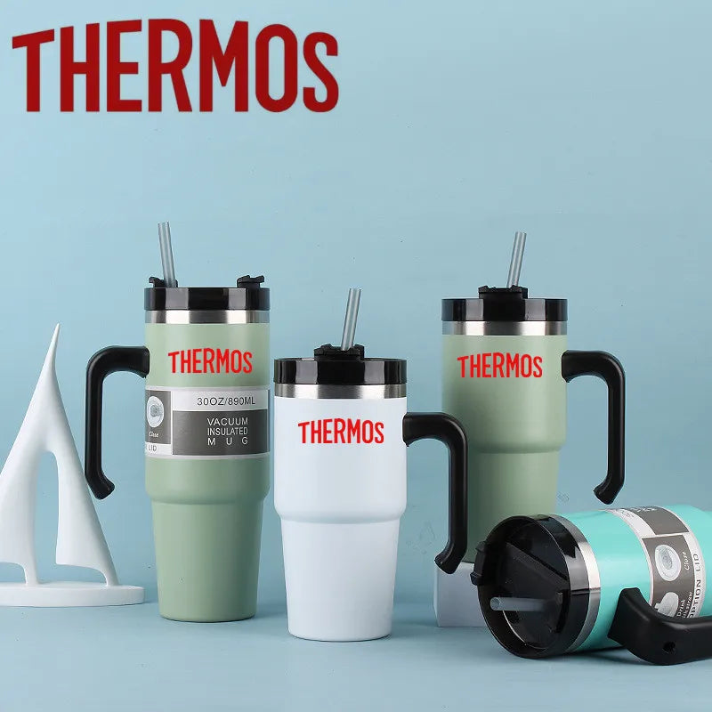 30oz THERMOS Adventure  H2.0 Tumbler With Handle Stainless Steel 40 Oz Water Bottle Vacuum Insulated Travel Cup