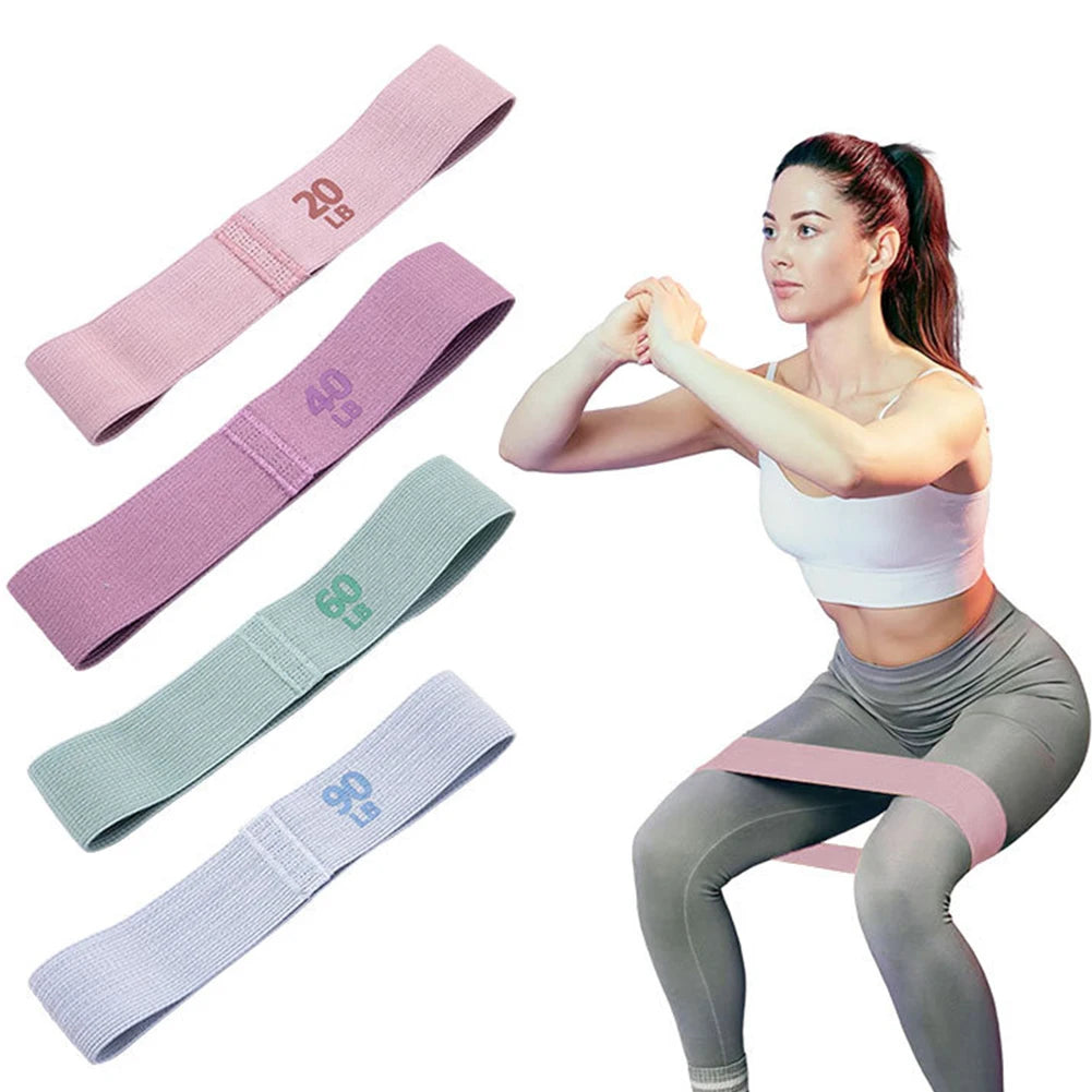 Resistance Booty Bands Anti-Slip Stretch Fitness Strips Glute Thigh Elastic Bands Pilates Hip Circle Yoga Gym Equipment