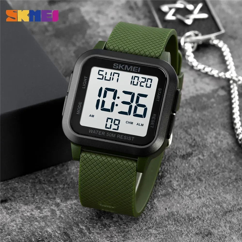 SKMEI 1894 Military Digital Watch for Men Waterproof Mens Electronic Shockproof Sports Wristwatches Countdown 1841 Montre Homme