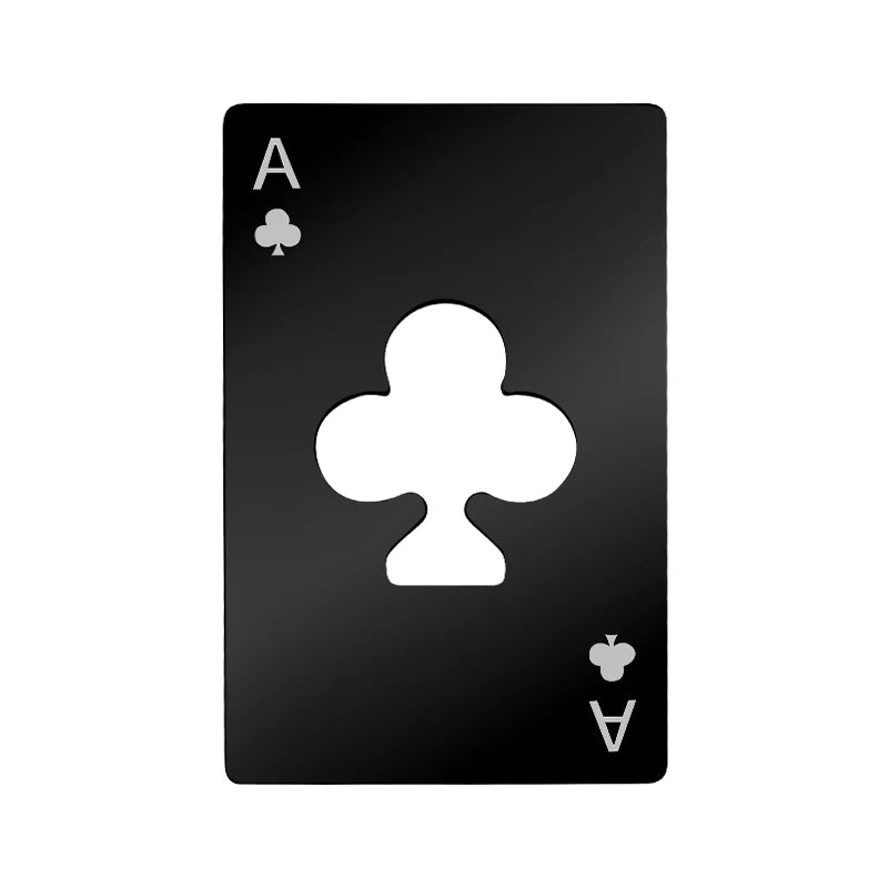 1PC Beer Bottle Picker Opener Poker Creative Pocket Metal Multifunction Credit Card Bottle Opener Black Peach A Stainless Steel