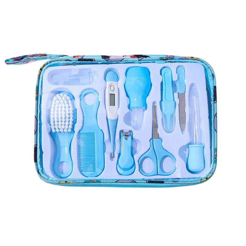 Baby Care & Cleaning 10 - Piece Set - Newborn Nail Clipper Set, Safe Comb & Brush Gift Box