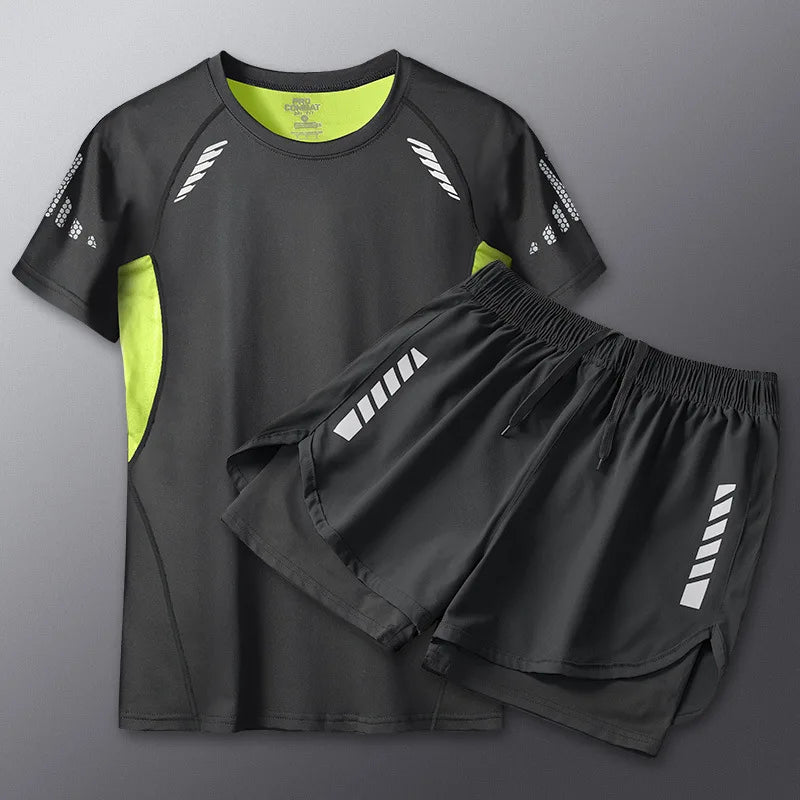 Summer Men's Two-Piece Suits Separates Swimsuit Set Anti Embarrassment Swimming Trunks Surfing Beach Wear Sports Clothes