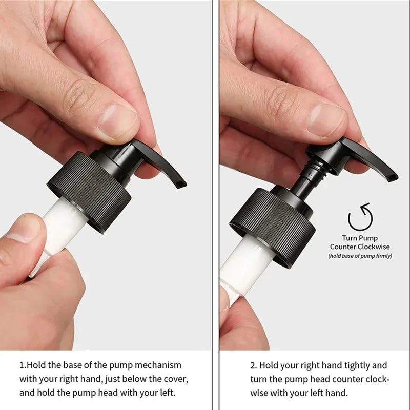 2Pcs 500ml Hand Dish Soap Dispenser Empty Pump Bottle, Farmhouse Kitchen Counter Decor Organization with Silicone OR Bamboo Try