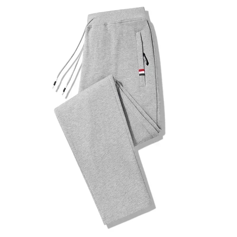 Spring Pants Men Fitness Sportswear Tracksuit Elastic Waist Sweatpants Cotton Trousers Loose Gyms Jogger Track Pants Mens M- 8XL