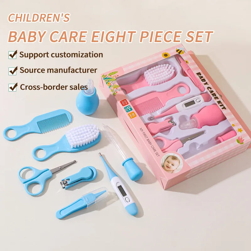 4/8pcs Newborn Baby Nail Scissor Baby Nail Care Tool Kid Safe Portable Nail Clipper Trimmer Tweezer with Box