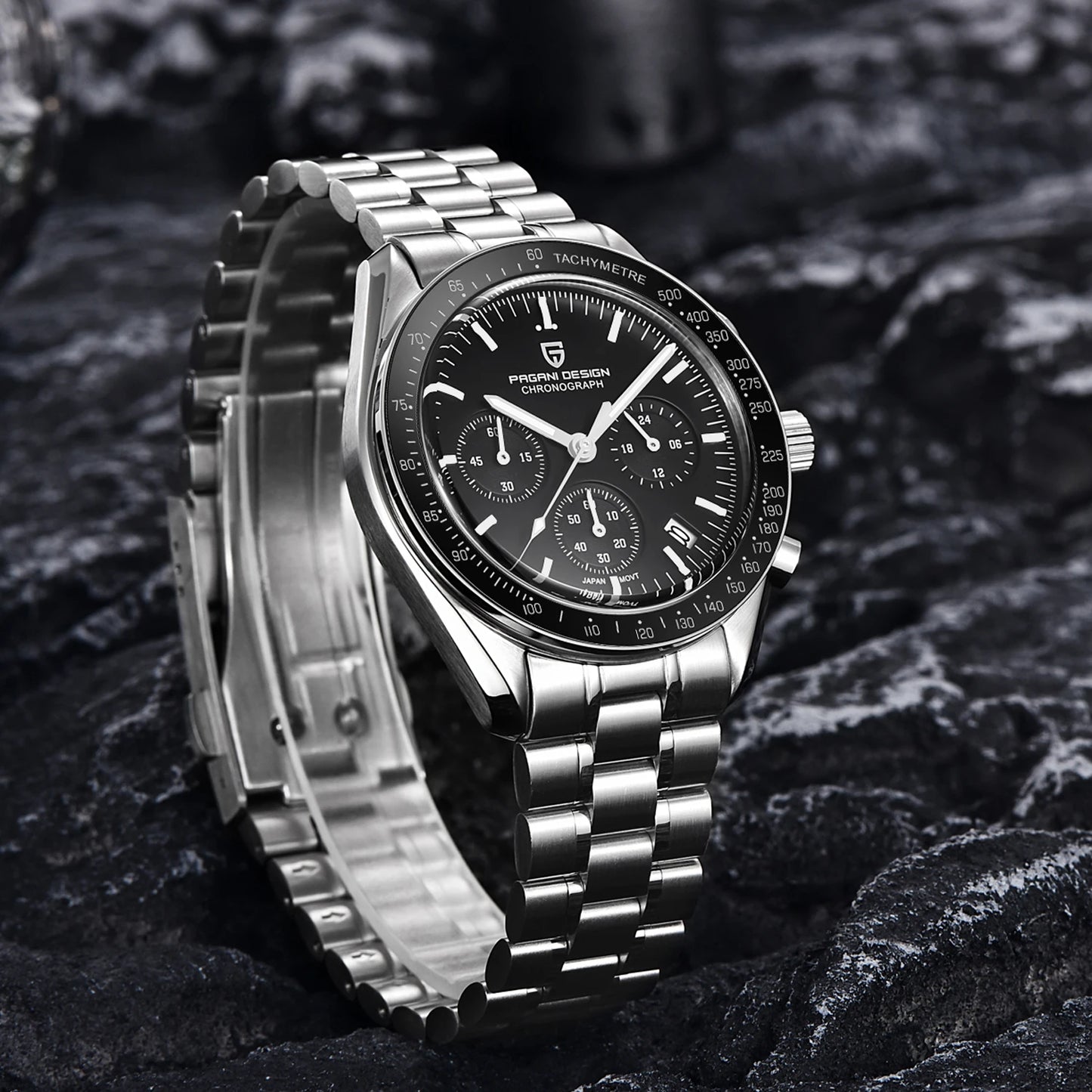 2025 New PAGANI DESIGN V5 Moon Men's Watches Top Luxury Quartz Watch For Men Chronograph Waterproof Sport Stainless Steel Clock