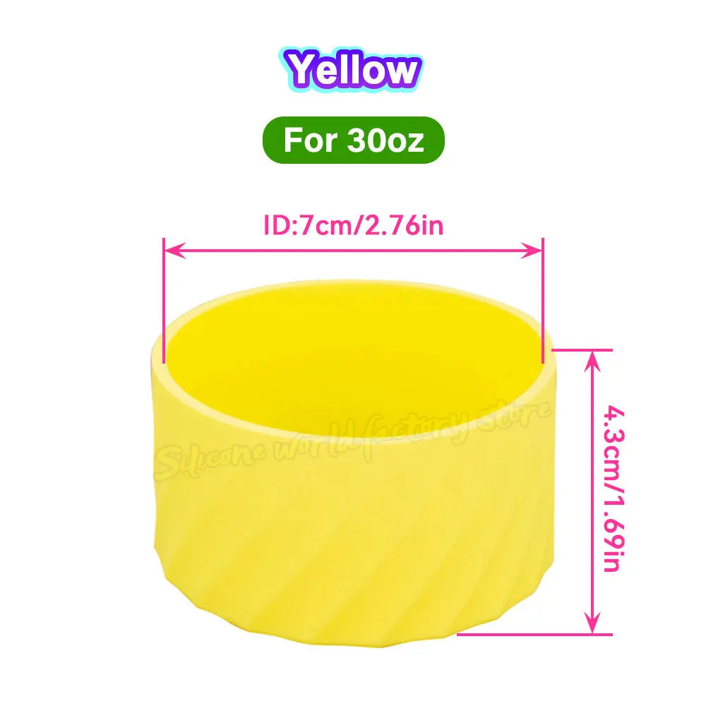 SW 40oz/30oz Silicone Cup Bottom Cover for Stanley Adventure Quencher Tumbler for IceFlow Flip Straw Water Bottle Sleeve 7.5/7CM