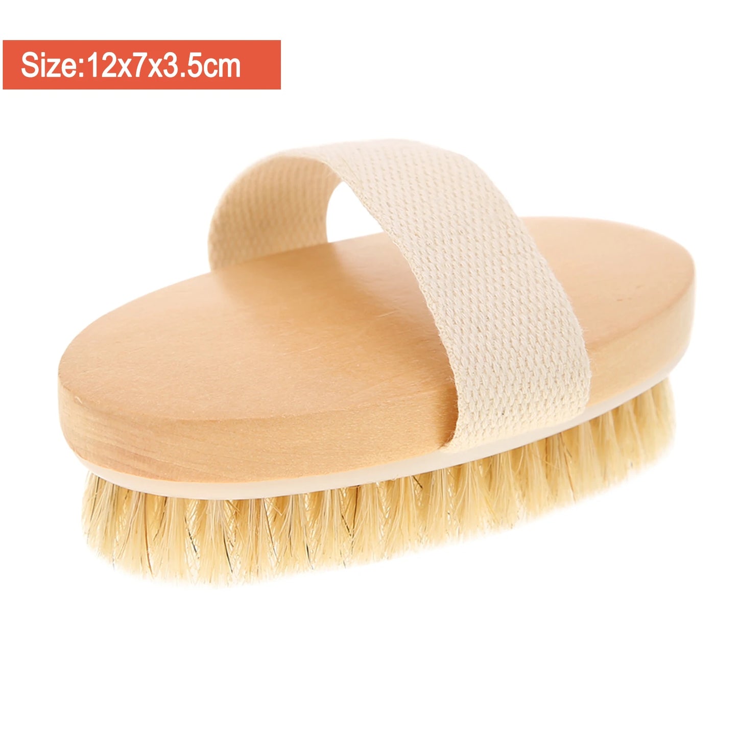 SPA Wooden Body Brush Natural Boar Bristle Organic Dry Skin Body Brush Bamboo Wet Back Shower Brushes Exfoliating Bathing Brush