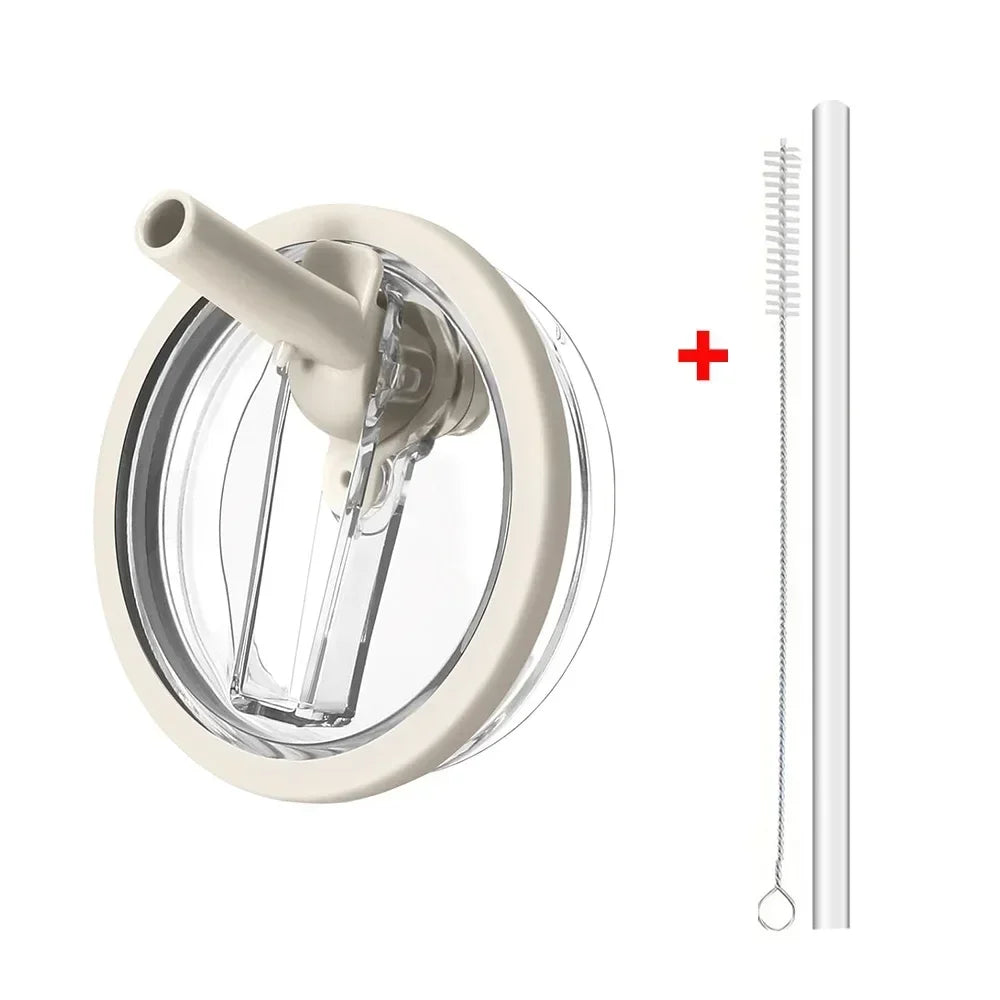 40oz Flip Straw Leak Proof Lid for Stanley H2.0 Quencher ProTour Tumbler Lid Replacement for Stanley Cup Accessories Straw Cover