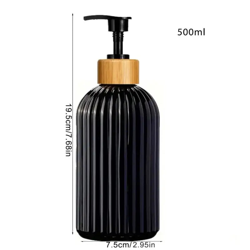 1PCS 500ml Soap Dispenser With Pump Refillable Shampoo Empty Bottle Kitchen Bathroom Hands Body Wash Lotion Container