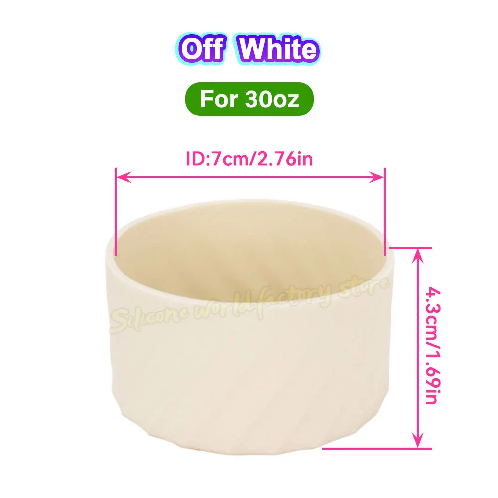 SW 40oz/30oz Silicone Cup Bottom Cover for Stanley Adventure Quencher Tumbler for IceFlow Flip Straw Water Bottle Sleeve 7.5/7CM