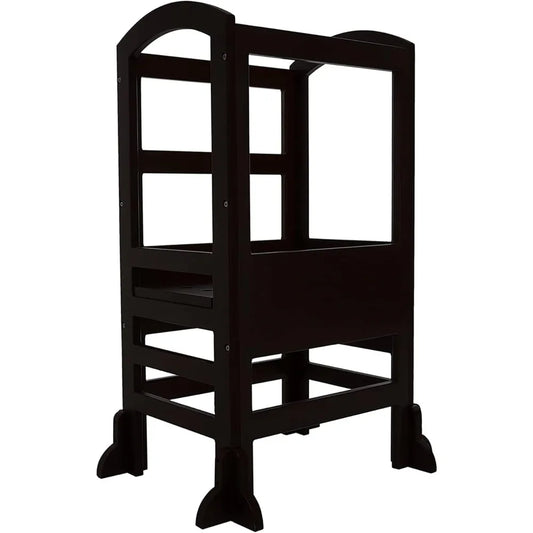 LT02B Kids Kitchen Adjustable Height Toddlers Children Learning Step Stool Tower with 4 Changeable Heights for Kitchen and Bath
