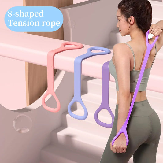 Arm Back Shoulder Exercise Elastic Training Band Yoga Pilates Physical Therapy Equipment Fitness Workout Resistance Band