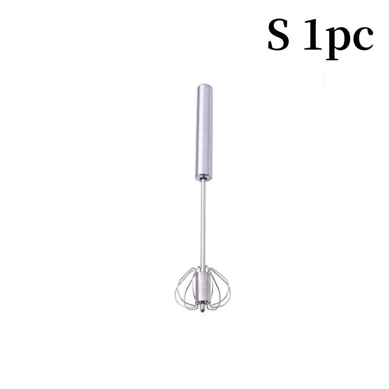 3/1Pcs Semi Automatic Egg Whisk Mixer Stainless Steel Egg Beater Manual Stirring Rod Cream Blender Kitchen Baking Cooking Tools
