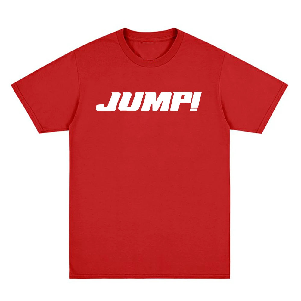 PINK JUMP T Shirt Summer Fashion Men/Women Harajuku Aesthetic Letter Print T-Shirt Unisex High Quality Casual Tees Shirts