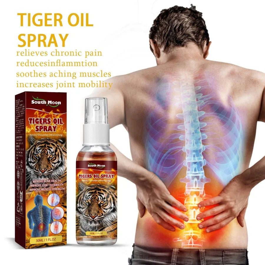 South Moon Tiger Oil Spray Relieve Body Joint Knee Discomfort With External Massage Treatment Spray