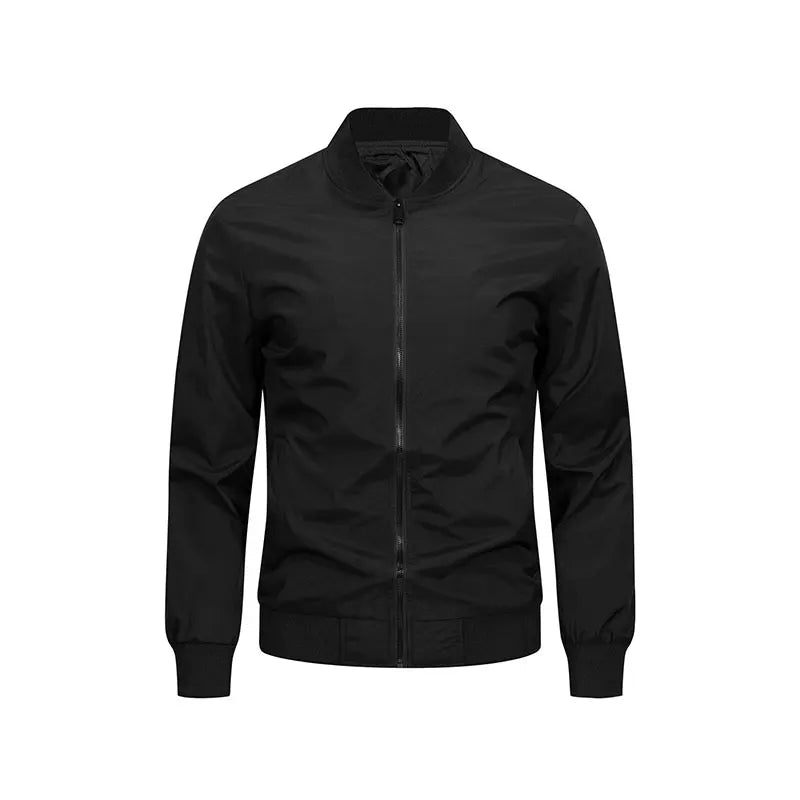 Spring Autumn Men's Casual Jackets Fashion Baseball Coat Light Soft Flying Jackets Men Business Men's Standing Collar Jacket