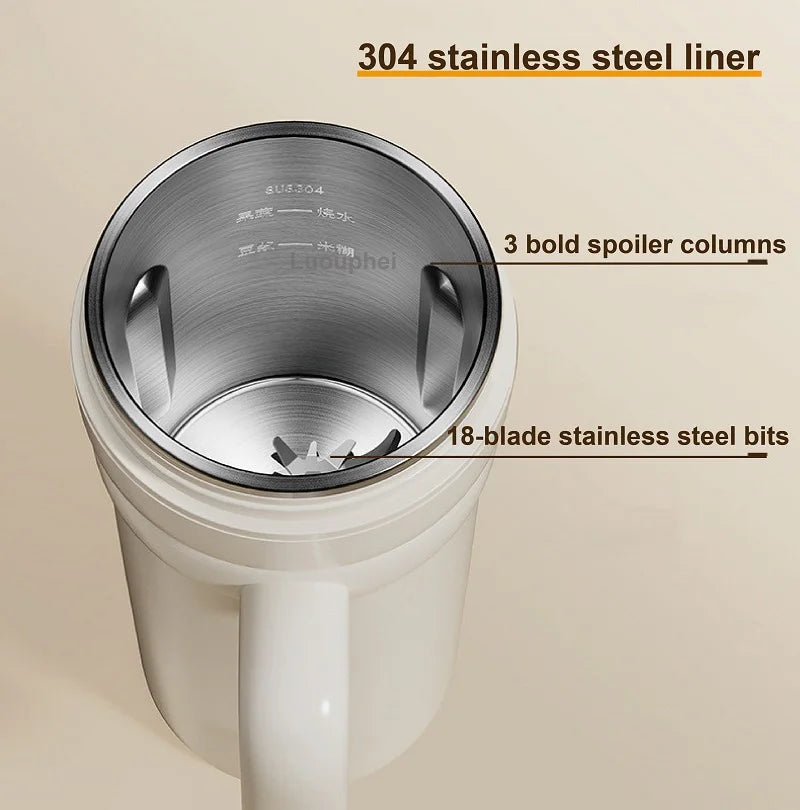 350ml Mini Soy Milk Machine12h Appointment Filter-free Wall Breaking Machine Mixer Portable Electric Juicer Cup Multifunctional