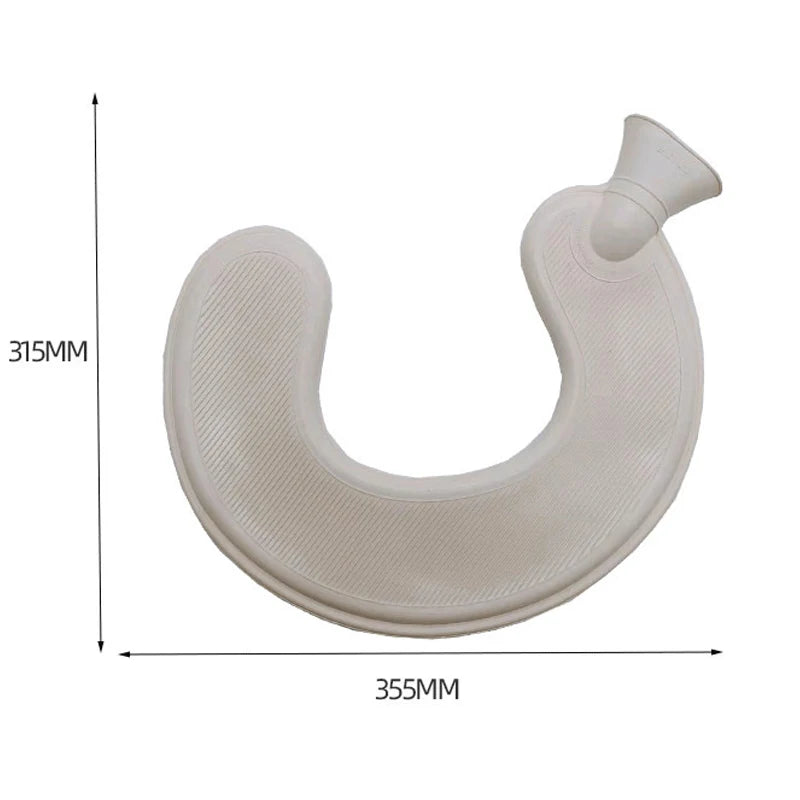 21 Colors Thick Hot Water Bottle and Cloth Cover Set 1L Winter Warm Hot Water Bag Neck Shoulder Warmer Hand Warm Water Bottle