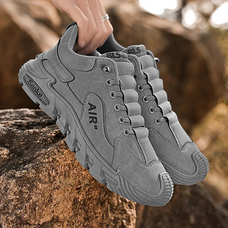 2025 New Breathable Slip-On Anti-Slip Wear-Resistant Casual Sports Shoes Men's Work Shoes Thick Bottom Labor Protection